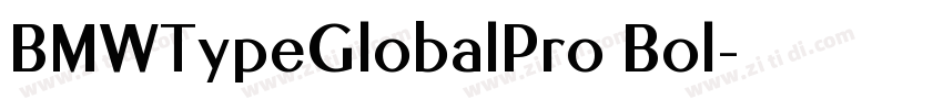 BMWTypeGlobalPro Bol字体转换 BMWTypeGlobalPro Bol字体转换